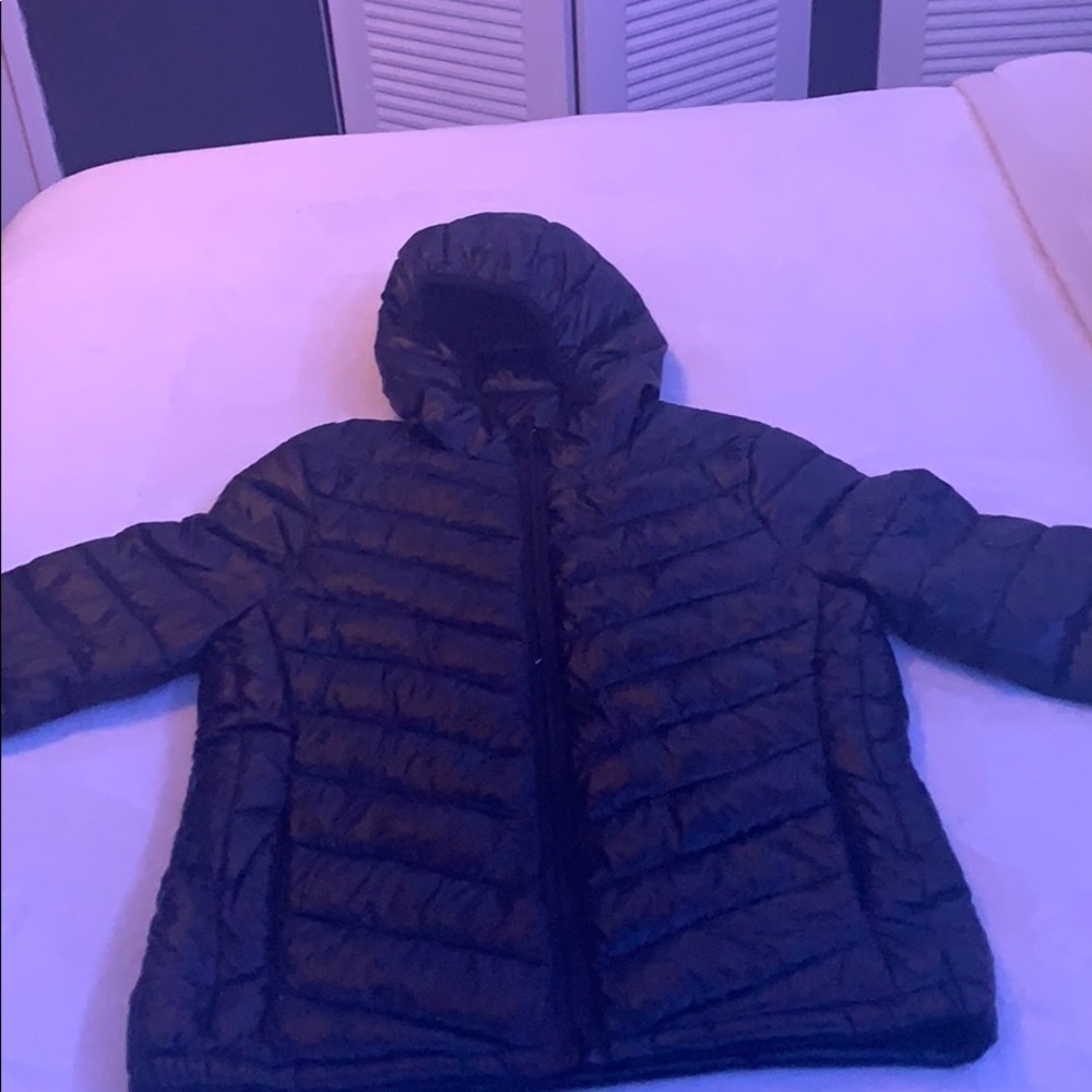 Black bubble coat